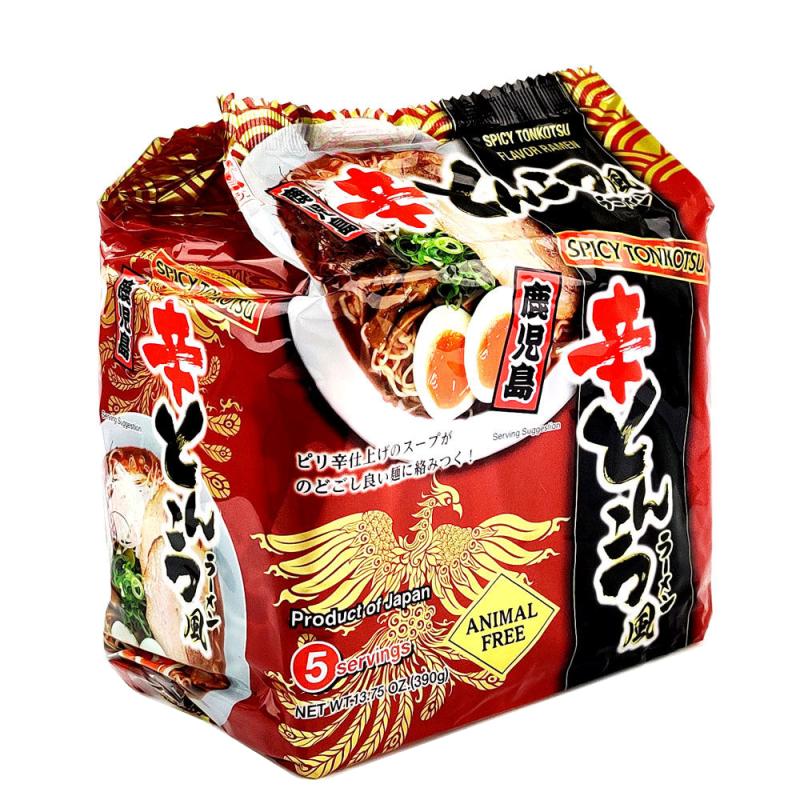 東丸 鹿兒島 辛辣豚骨風拉麵 (5包裝) 390g